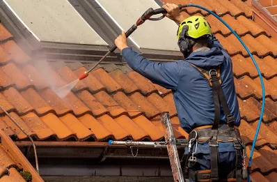 Démoussage et hydrofuge de toiture à Aubigné-Racan